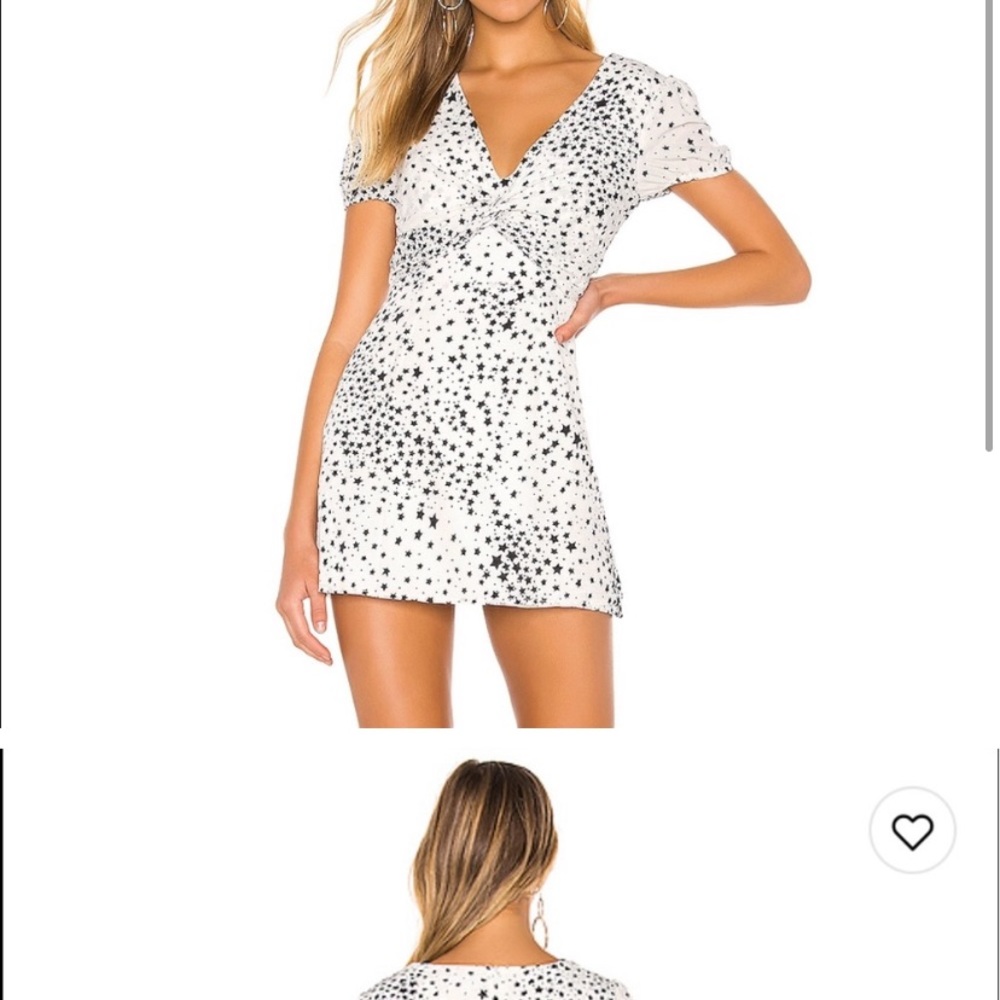 #revolve #superdown star dress. Size xs. Flirty dress with puff sleeves.